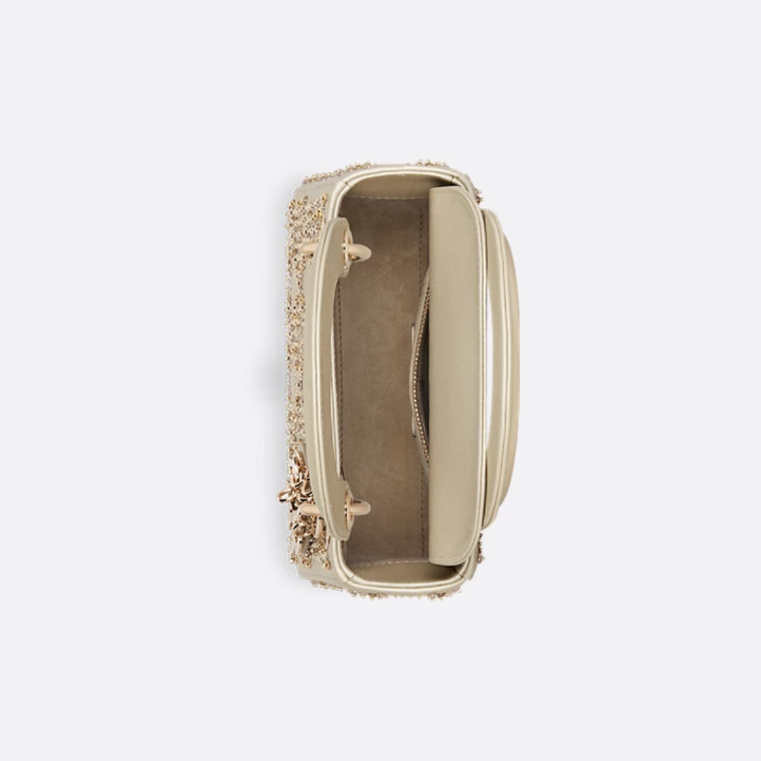 MINI LADY DIOR MIT PERLENSTICKEREI